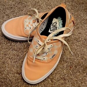 Vans Pink Checkerboard Check Lace Up Trainers Sneakers  Skate size  5.5